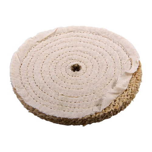 Brownells Sisal Polishing Wheel 6" X .375" 1/2" Arbor