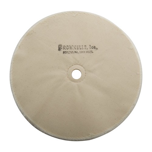 Brownells Muslin Polishing Wheel Loose 8" X 20-PLY 5/8" Arbor