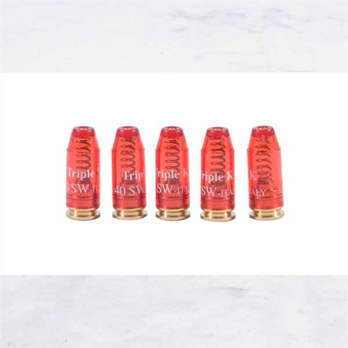 Triple-K A818 .40 S&W Deluxe Snap Caps Dummy Rounds 5-Pack