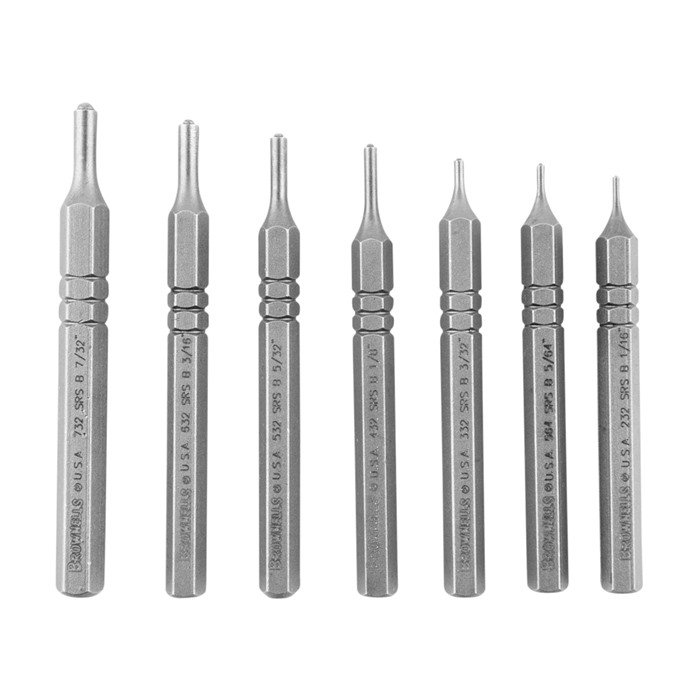 Brownells PREMIUM ROLL PIN STARTER PUNCH 7 PIECE KIT - Brownells