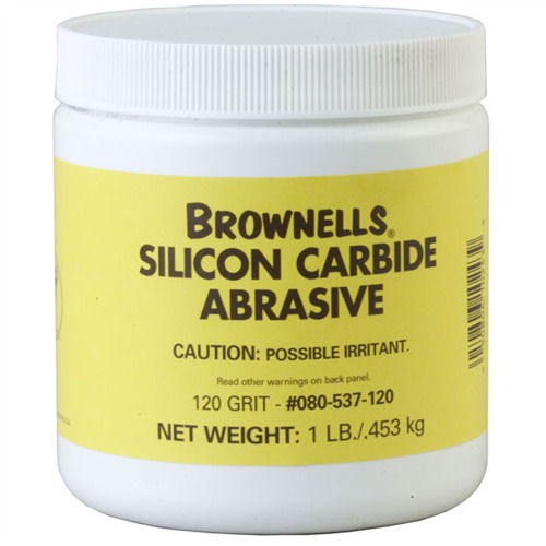 BROWNELLS SILICON CARBIDE ABRASIVE 120 GRIT 1 POUND