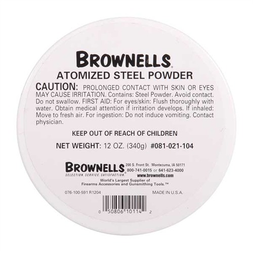 Brownells FGA01104 Atomized Steel Powder 12oz Parkerizing Supplies