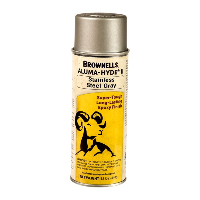 Brownells 1A29S901 Aluma-Hyde II Matte Stainless Steel Gray Aerosol 12oz