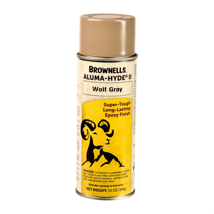 Brownells 1A29SR90618 Aluma-Hyde II Matte Wolf Gray Aerosol 12 oz