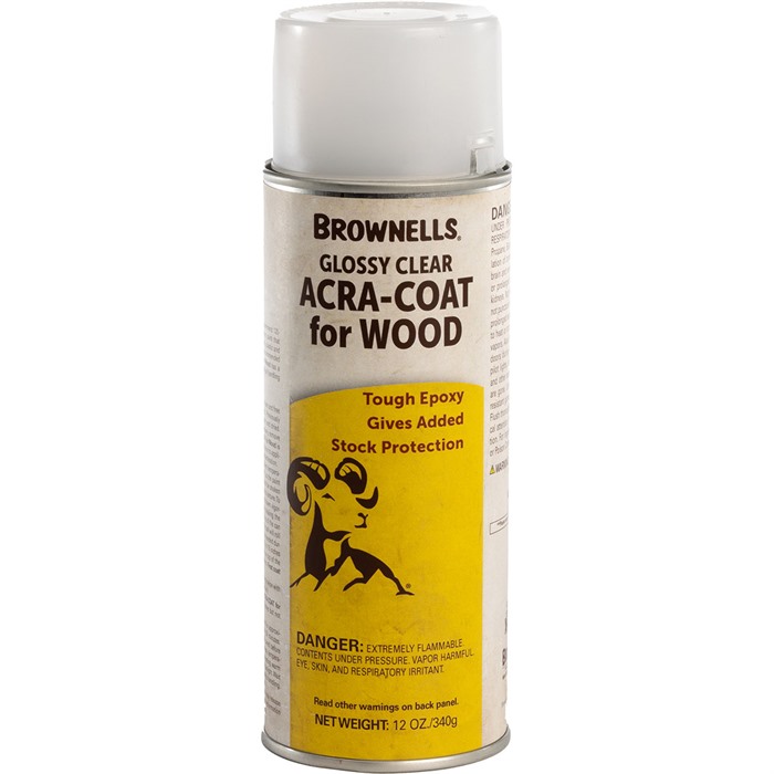 BROWNELLS ACRA-COAT FOR WOOD GLOSS CLEA 12OZ