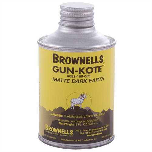 Brownells MB7045CT Gun-Kote Oven Cure Finish Matte Dark Earth 8oz