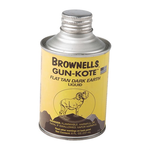 Brownells 2404F Gun-Kote Oven Cure Finish Flat Tan Dark Earth 8oz