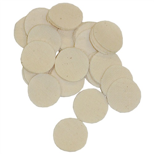 BROWNELLS HEAVY DUTY COTTON ROUND PATCHES 1.25"/.30-.35 CAL 1000 PK