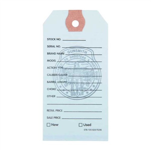 Brownells Gun Price Tags Light Blue 100 Pack