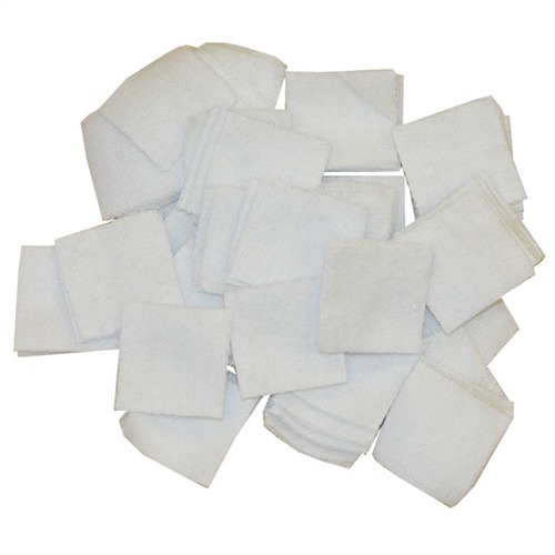 Brownells Square Cotton Patches .875" .17 Caliber 1000 Pack - Brownells - 17 CALIBER