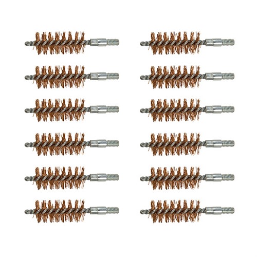 BROWNELLS DOUBLE-TUFF BRONZE PISTOL BRUSH 50 CALIBER 12 PACK