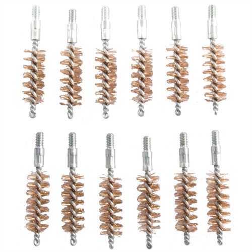 BROWNELLS DOUBLE-TUFF BRONZE PISTOL BRUSH 10MM/40 CALIBER 12 PACK