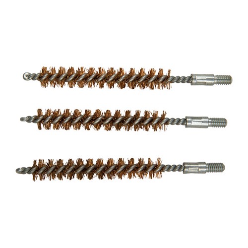 Brownells Double-Tuff Bronze Rifle Brush 8MM 3 Pack