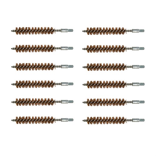 BROWNELLS DOUBLE-TUFF BRONZE RIFLE BRUSH 35-38 CALIBER 12 PACK