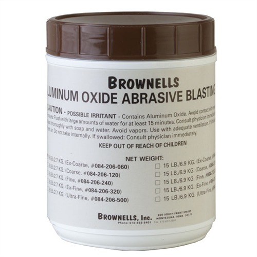 Brownells 050806110472 Aluminum Oxide Abrasive Blasting 60 Grit 6lbs - Brownells