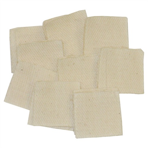 BROWNELLS HEAVY DUTY SQUARE COTTON PATCHES1.375"/.22/.270CAL 1000 PK