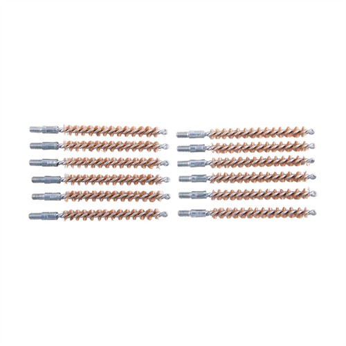 BROWNELLS STANDARD LINE BRONZE RIFLE BRUSH 6MM-25 CALIBER 12 PACK