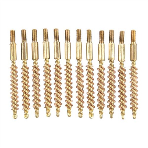 BROWNELLS SPECIAL LINE BRASS RIFLE BRUSH 17 CALIBER 5-40 TPI 12 PACK