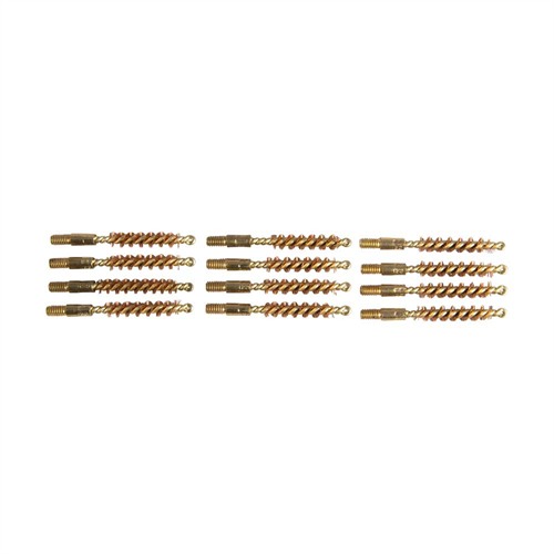 BROWNELLS SPECIAL LINE BRUSH BRASS .22 CALIBER PISTOL 12 PACK