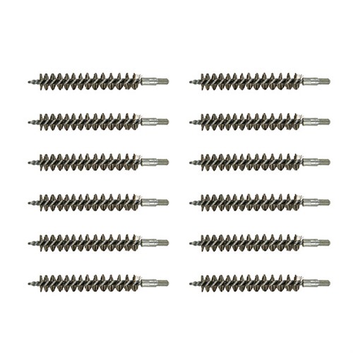 BROWNELLS STANDARD LINE STAINLESS 35/38/357 CALIBER RIFLE BRUSH 12PACK