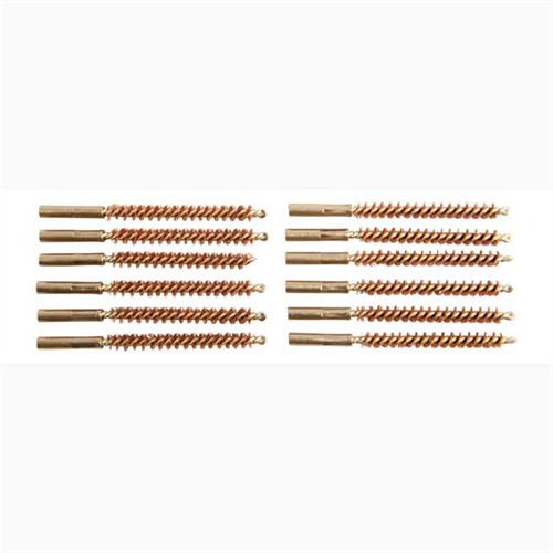 BROWNELLS SPECIAL LINE DEWEY BRUSH BRONZE 6MM-.25 CALIBER 12 PACK