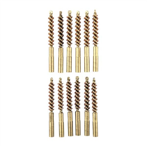 BROWNELLS SPECIAL LINE DEWEY BRONZE PISTOL BRUSH 22 CALIBER 12 PACK