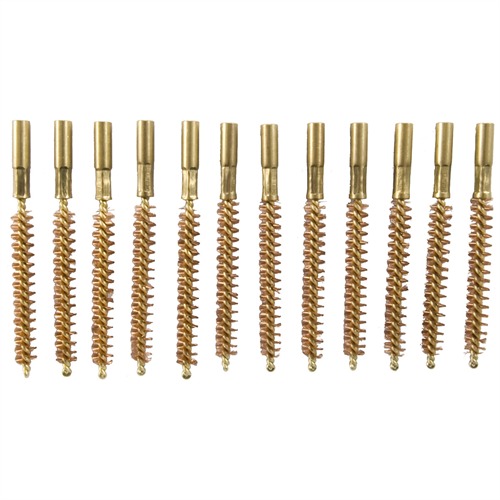 BROWNELLS SPECIAL LINE DEWEY BRUSH BRONZE .30 CALIBER RIFLE 12 PACK