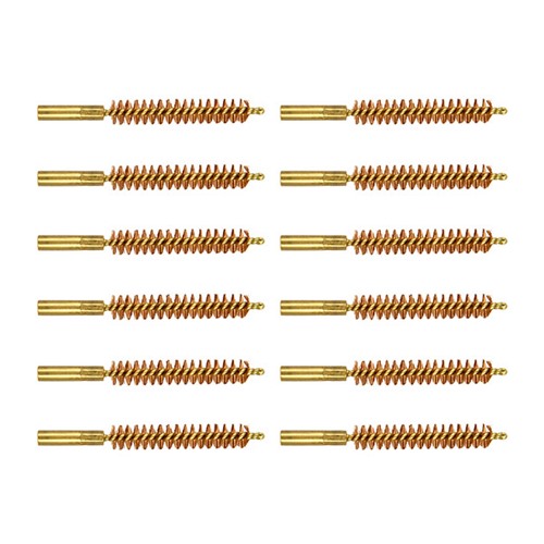 BROWNELLS SPECIAL LINE DEWEY BRUSH BRONZE .38 CALIBER RIFLE 12 PACK