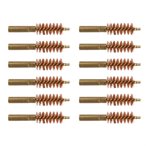 BROWNELLS SPECIAL LINE DEWEY BRONZE PISTOL BRUSH 45 CALIBER 12 PACK
