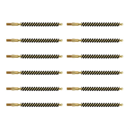 BROWNELLS 22 CALIBER HEAVY WEIGHT NYLON RIMFIRE RIFLE BRUSH 12 PACK