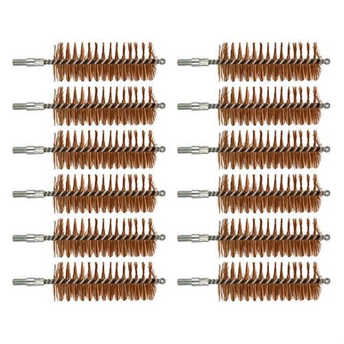 BROWNELLS CHAMBER BRUSH BRONZE 12 GAUGE 8-32 THREAD 12 PACK