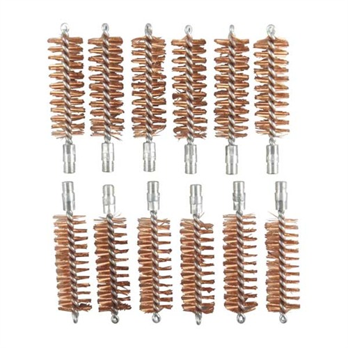 BROWNELLS CHAMBER BRUSH BRONZE 12 GAUGE 5/16"-27 THREAD 12 PACK