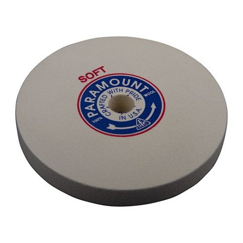 BACON FELT COMPANY 8" SOFT FELT POLISHING WHEEL 1" ARBOR