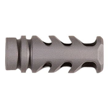 Precision ARMAMENT M4-72 SEVERE-DUTY COMPENSATOR 22 CALIBER 1/2-28 SS SILVER