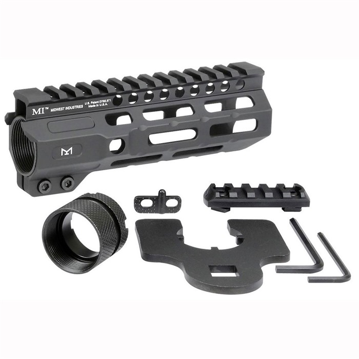Midwest Industries MI-CRM6 6" M-LOK Aluminum Handguard Black AR-15