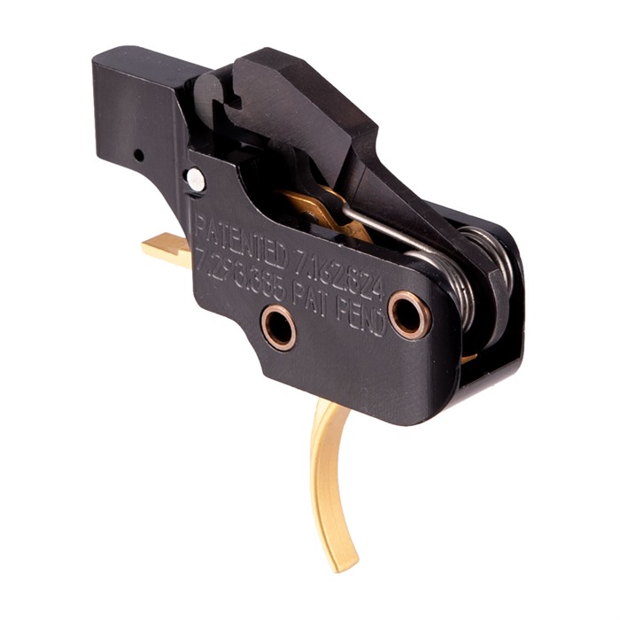 American TRIGGER CORPORATION AR GOLD CURVED TRIGGER ADJUSTIBLE