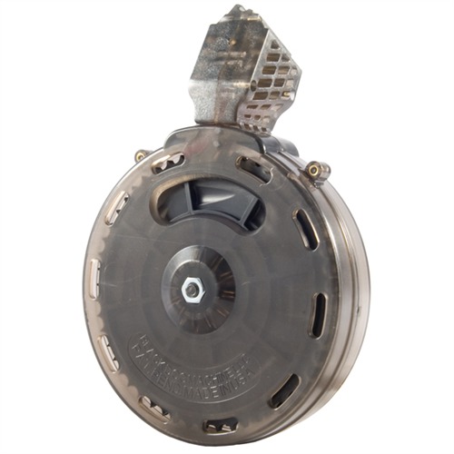 Black DOG MACHINE RUGER 10/22 MAGAZINE 22LR 50RD POLYMER SMOKE GRAY