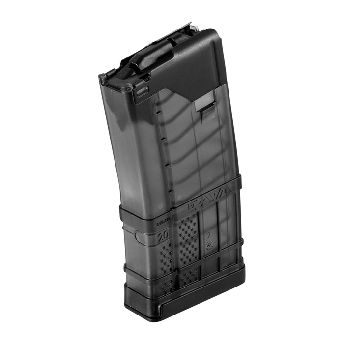 Lancer 999000232002 L5AWM 20rd Smoke Magazine 223/5.56 AR-15 Polymer