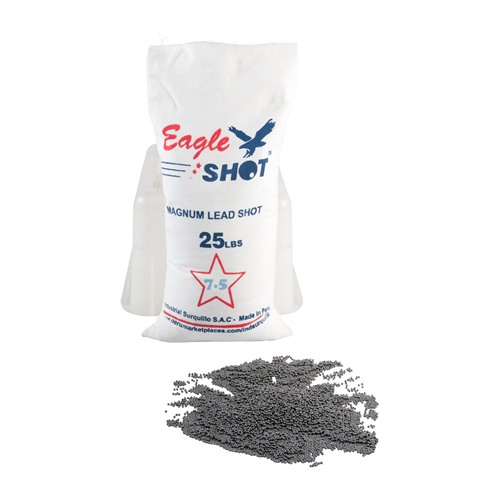 Eagle Shot EAGLESHOT#7.5 Magnum Lead Shot #7.5, 25 lbs