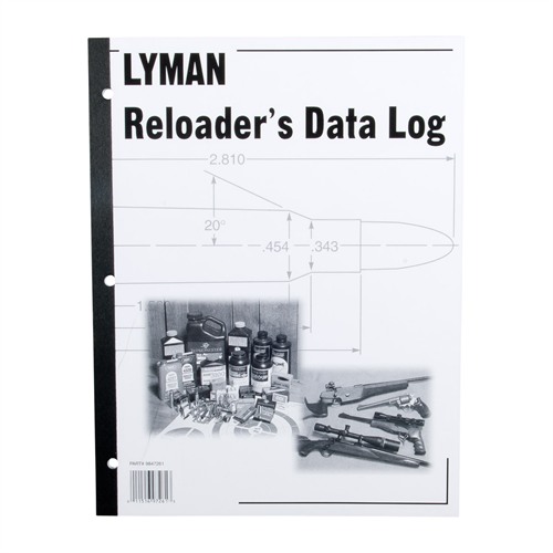 Lyman Reloader's Log Book 50 Pages - 0.50" x 8.60" x 11.00" - Softcover
