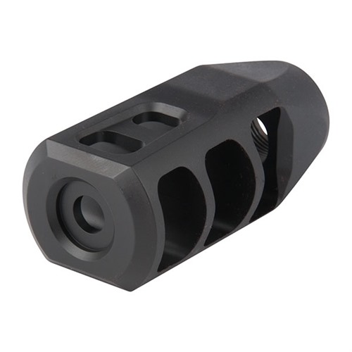 Precision ARMAMENT M11-SPR MUZZLE BRAKE 22 CALIBER 1/2-28 SS BLACK