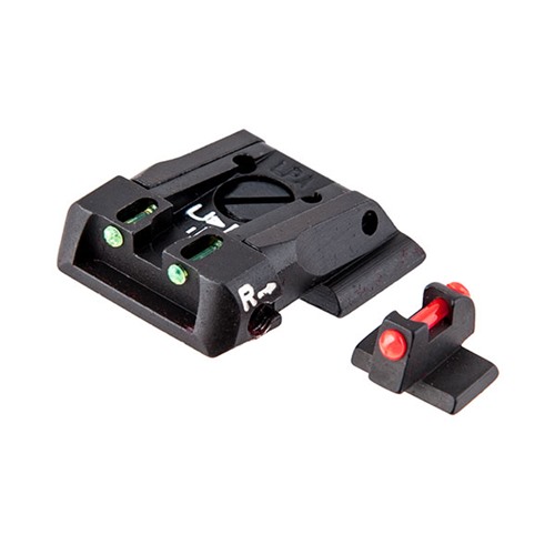 L.P.A. SIGHTS S&W M&P FIBER OPTIC ADJUSTABLE SIGHT SET - LPA