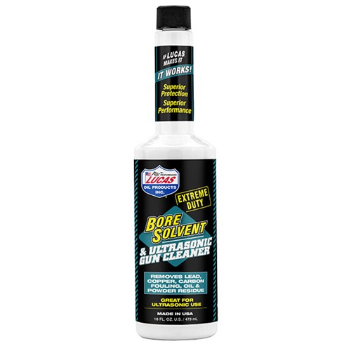 Lucas Oil 10918: Premium Blend 16oz Extreme-Duty Bore Solvent & Ultrasonic Gun Cleaner