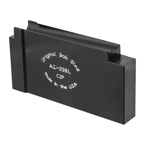 BOB HAHIN LONG ACTION AICS BOB SLED 338 LAPUA MAG 1RD ALUMINUM BLACK