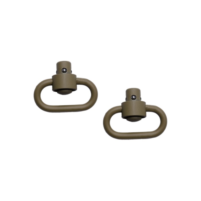GROVTEC Heavy Duty Push Button Flat Dark Earth Swivel Set (GTSW253) - Grovtec