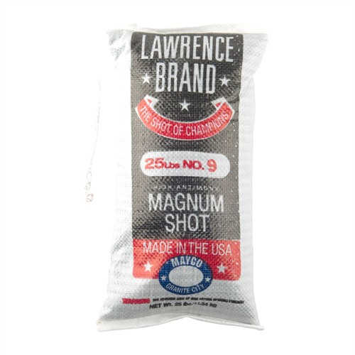 Lawrence LAW#9M Magnum Lead Shot #9, 25 lbs Bag