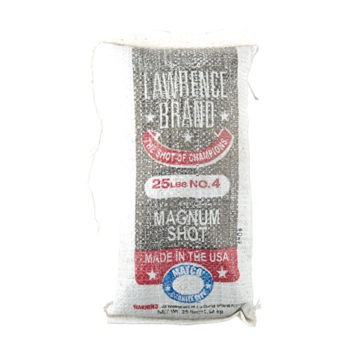 Lawrence LAW#4M Magnum Lead Shot #4 25 lbs Bag