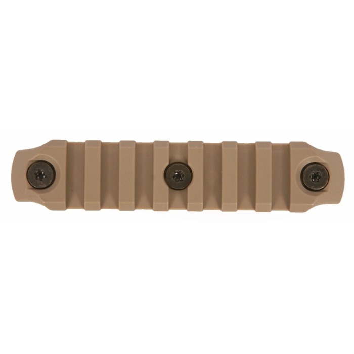 BCM RAIL SECTION--NYLON KEYMOD 4" RAIL FDE