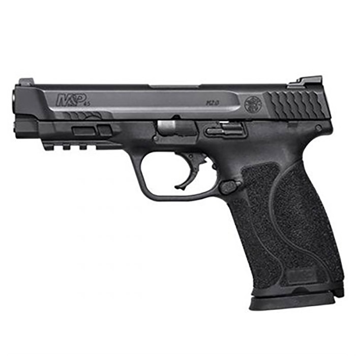 Smith & Wesson M&P M2.0 45 ACP 4.60" Barrel 10+1 Black Polymer Frame Picatinny Rail Armornite Stainless Steel Slide No Manual Safety