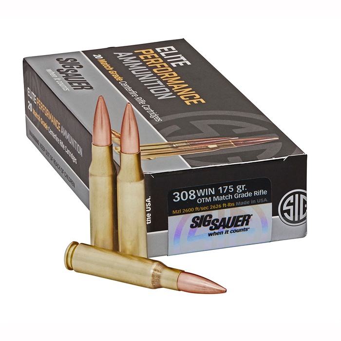 Sig SAUER, INC. MARKSMAN ELITE 308 WINCHESTER 175GR MATCH OTM 200/CASE